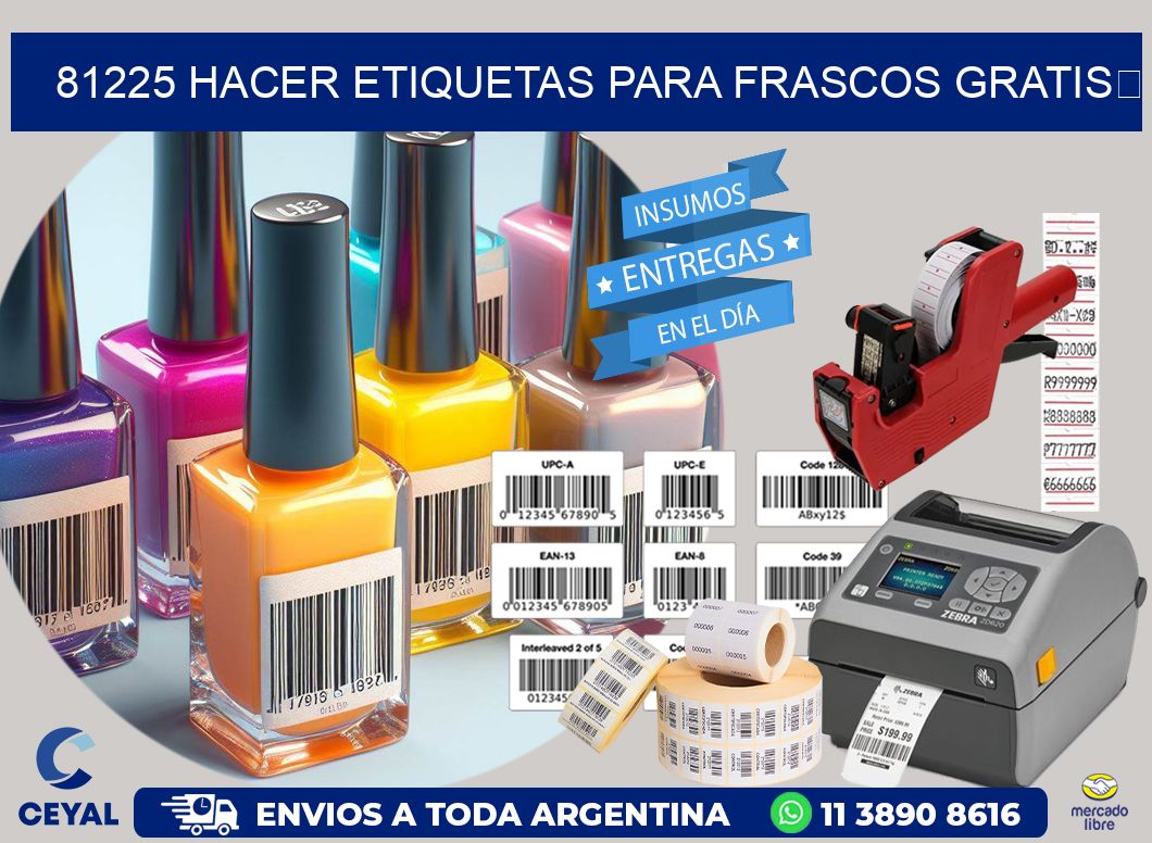 81225 Hacer etiquetas para frascos gratis 